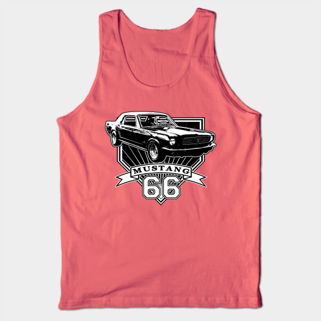 66 Mustang Coupe Tank Top by CoolCarVideos